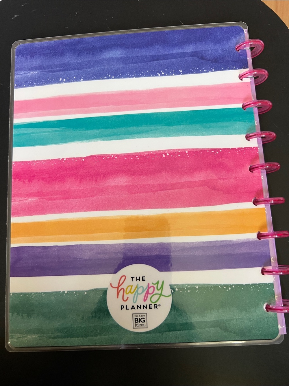 The Happy Planner Striped Notebook in Purple, Pink, Teal, Blue, Green, Orange - Picture 2 of 9